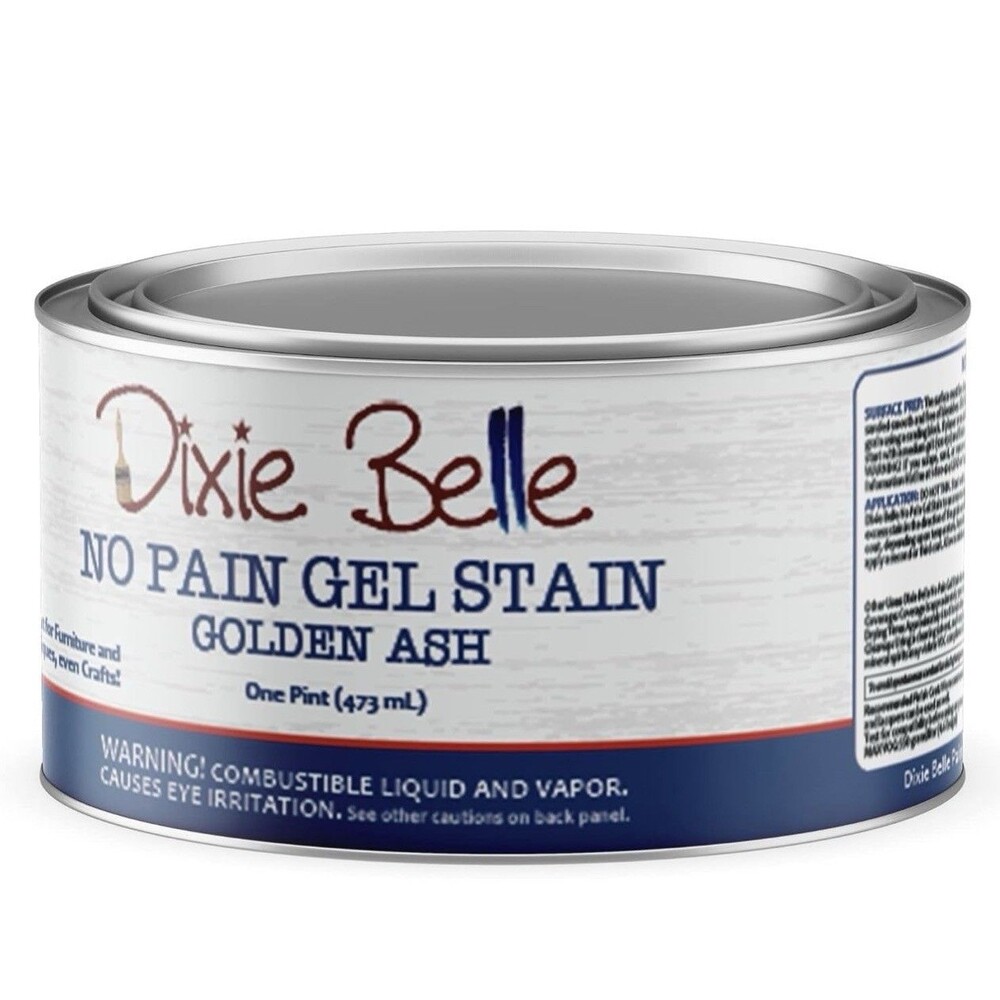 DIXIE BELLE NO PAIN GEL STAIN Golden  Ash ONE PINT Woodworking CRAFTS